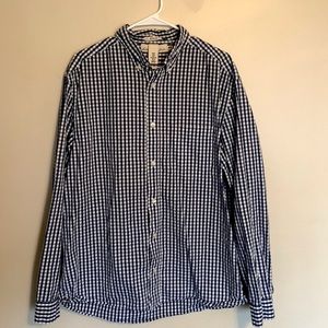 H&M Patterned Button Down Men’s Size XL